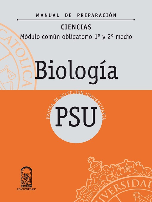 Title details for Manual Preparación Biología 1º y 2º Medio by Irene Mundingo Schorr - Wait list